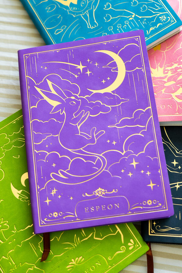 foil soft leather notebook